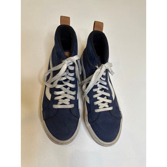 Vans SK8 Hi MTE-1 Nubuck Navy Blue Unisex High Top Men Sz 6.5/Women Sz 8 EUC - Picture 1 of 11